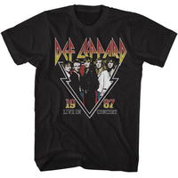Thumbnail for DEF LEPPARD-DEF LEPPARD 1987 LIVE IN CONCERT-BLACK ADULT S/S TSHIRT