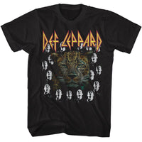 Thumbnail for DEF LEPPARD-DEF LEPPARD LEOPARD W HIGH N DRY HEADS-BLACK ADULT S/S TSHIRT