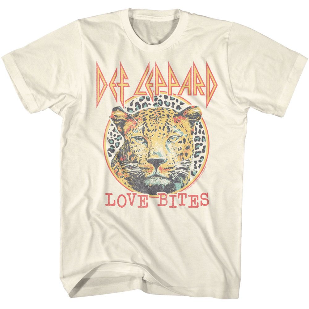 DEF LEPPARD-DEF LEPPARD LOVE BITES-NATURAL ADULT S/S TSHIRT