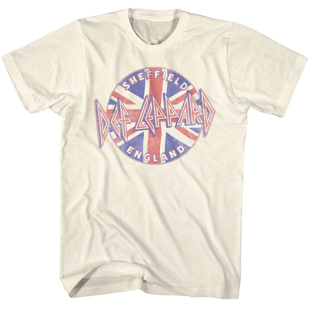 DEF LEPPARD-DEF LEPPARD SHEFFIELD-NATURAL ADULT S/S TSHIRT
