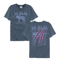Thumbnail for DEF LEPPARD-DEF LEPPARD HYSTERIA TOUR 1987 F B-DENIM ADULT S/S COMFORT COLOR TSHIRT ***F&B***