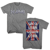 Thumbnail for DEF LEPPARD-DEF LEPPARD GUNTER GLEIBEN FRONT AND BACK-GRAPHITE HEATHER ADULT S/S TSHIRT ***F&B***