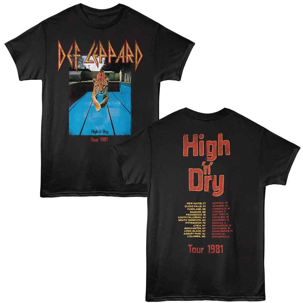Def Leppard - High N Dry 81 T-Shirt
