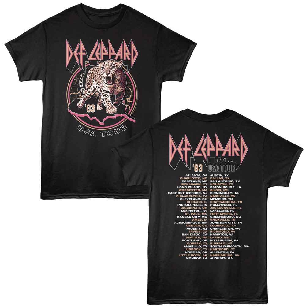 Def Leppard - 83 USA Tour T-Shirt