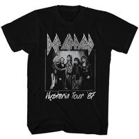 Thumbnail for DEF LEPPARD-HYSTERIA TOUR-BLACK ADULT S/S TSHIRT