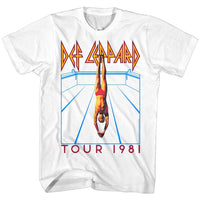 Thumbnail for DEF LEPPARD-HES SWIMMING-WHITE ADULT S/S TSHIRT
