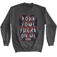 Thumbnail for DEF LEPPARD-DEF LEPPARD SUGAR-DARK HEATHER ADULT L/S SWEATSHIRT