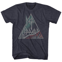 Thumbnail for DEF LEPPARD-WATERMELONE-NAVY HEATHER ADULT S/S TSHIRT