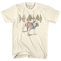 Thumbnail for DEF LEPPARD-BULLDOG-NATURAL ADULT S/S TSHIRT