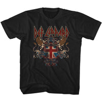 Thumbnail for DEF LEPPARD-DEFCREST-BLACK TODDLER S/S TSHIRT