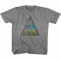 Thumbnail for DEF LEPPARD-PRIMARY TRIANGLE-GRAPHITE HEATHER TODDLER S/S TSHIRT