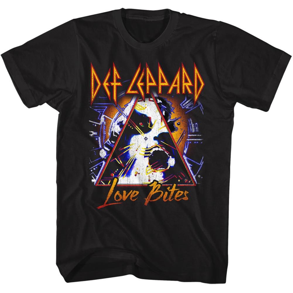 DEF LEPPARD-LOVE BITES-BLACK ADULT S/S TSHIRT