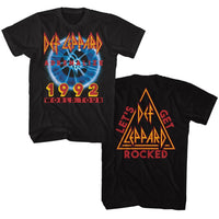 Thumbnail for DEF LEPPARD-ADRENALIZE TOUR-BLACK ADULT S/S TSHIRT