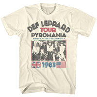 Thumbnail for DEF LEPPARD-PYRO TOUR-NATURAL ADULT S/S TSHIRT