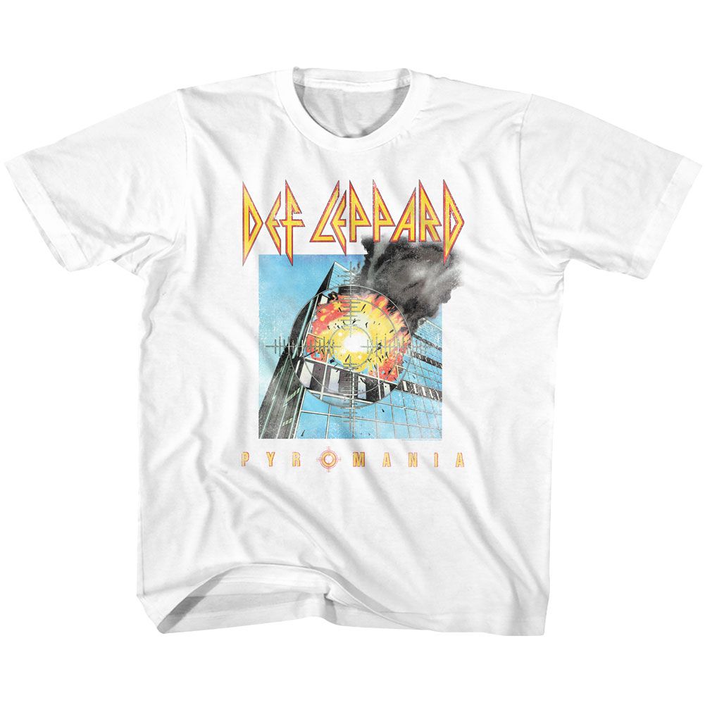 DEF LEPPARD-FADED PYROMANIA-WHITE TODDLER S/S TSHIRT