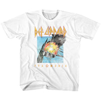 Thumbnail for DEF LEPPARD-FADED PYROMANIA-WHITE YOUTH S/S TSHIRT