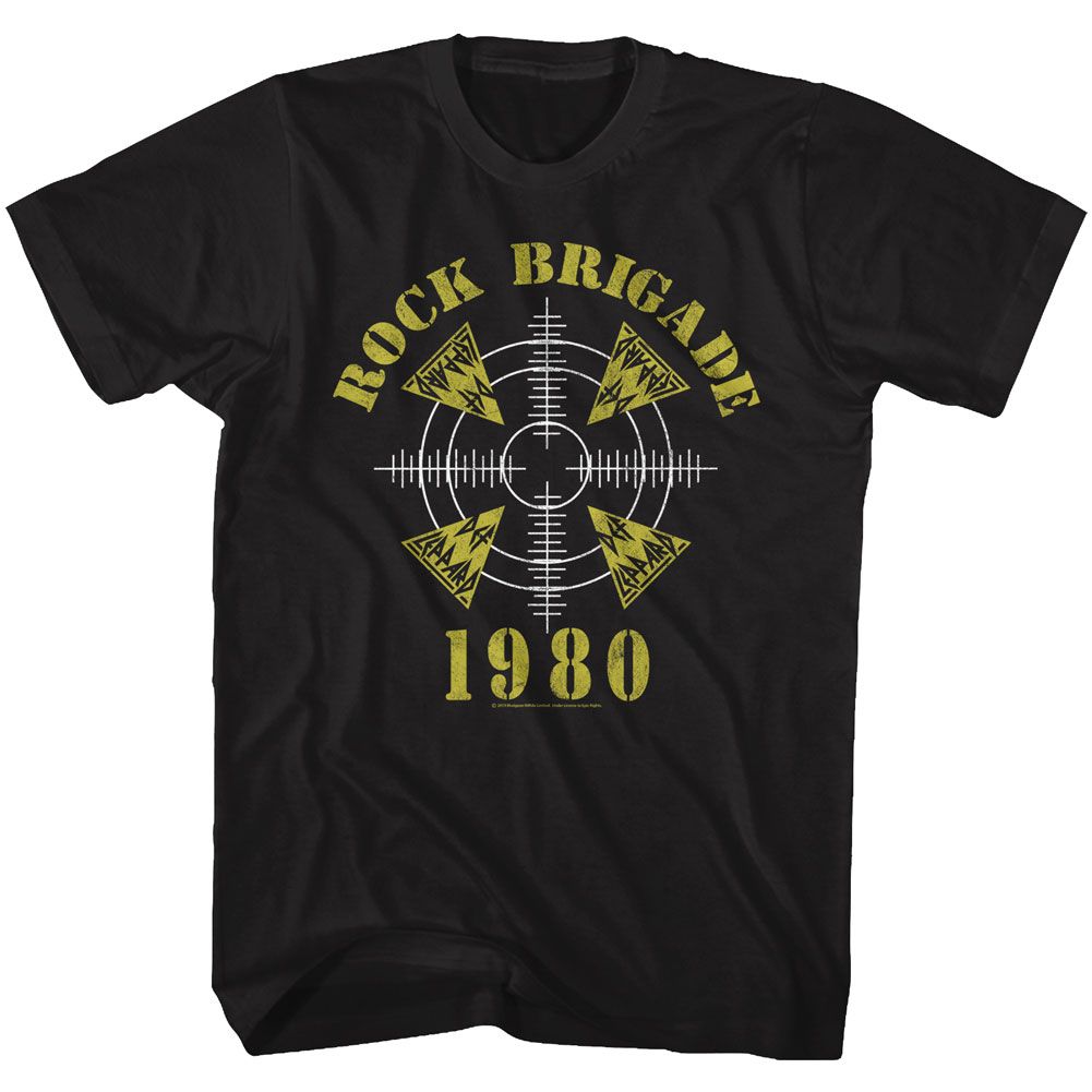 DEF LEPPARD-ROCK BRIGADE-BLACK ADULT S/S TSHIRT