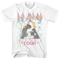 Thumbnail for DEF LEPPARD-HYSTERIA 88-WHITE ADULT S/S TSHIRT