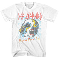 Thumbnail for DEF LEPPARD-FACES-WHITE ADULT S/S TSHIRT