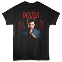 Thumbnail for DEXTER-DEXTER BLOOD WINGS ALT-BLACK ADULT S/S TSHIRT