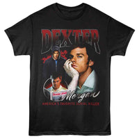 Thumbnail for DEXTER-DEXTER MORGAN COLLAGE-BLACK ADULT S/S TSHIRT