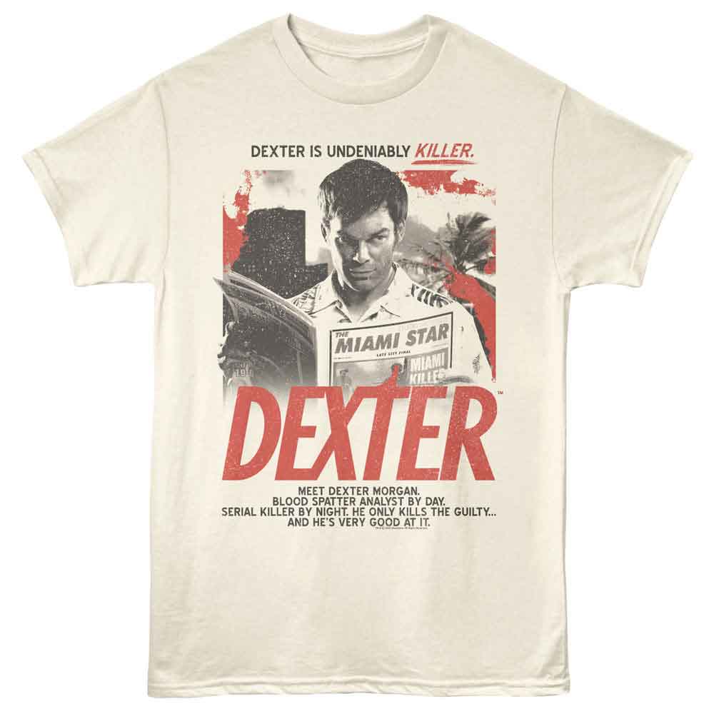 DEXTER-DEXTER A KILLER SERIES ALT VERSION-NATURAL ADULT S/S TSHIRT