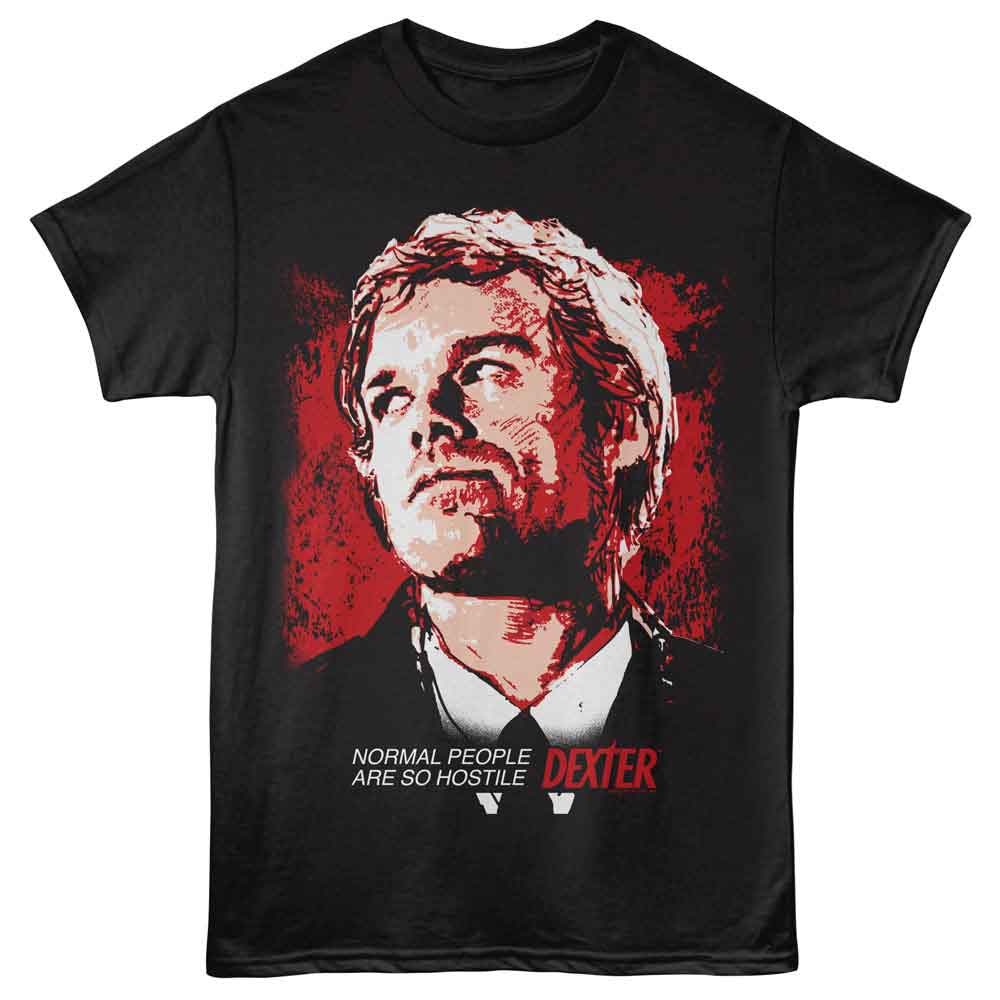 DEXTER-DEXTER NORMAL PEOPLE-BLACK ADULT S/S TSHIRT