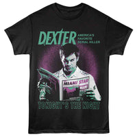 Thumbnail for DEXTER-DEXTER TONIGHTS THE NIGHT-BLACK ADULT S/S TSHIRT
