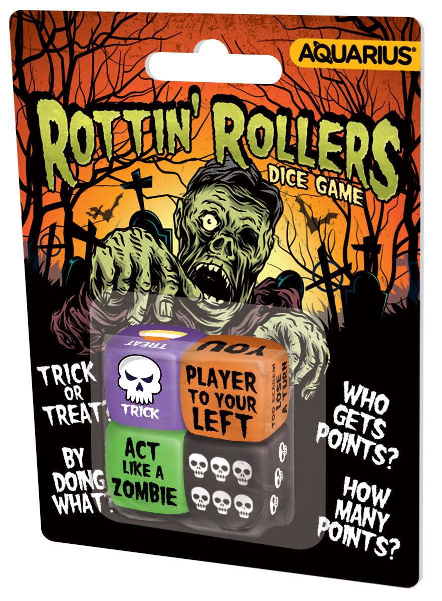Halloweeen Rottin' Rollers Dice Rolling Game (4 Dice) – 6 PC PPK ($3.70 each)