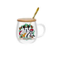 Thumbnail for Disney Classic Trio  17oz Glass Mug w Lid and Spoon – 24 pc ppk ($10.00 each)