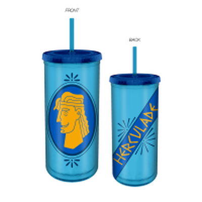 Disney Hercules Framed  20oz. Plastic Tall Cold Cup w/ Lid and Straw – 12 pc ppk ($5.25 each)