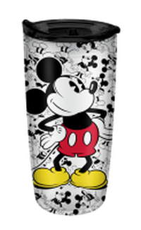 Thumbnail for Disney Mickey and Minnie Pose Over Toss 20oz Double Wall Travel Tumbler w/ Slide Close Lid – 12 pc ppk ($4.75 each)