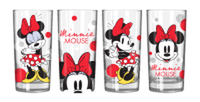 Thumbnail for Disney Minnie Red Stripe Dots  4pc. 10oz. Tumbler Glass Set – 10 pc ppk ($12.25 each)