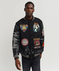 Thumbnail for Def Leppard Hysteria Tour Varsity Jacket