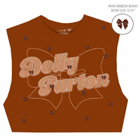 Thumbnail for Dolly Parton - Dolly Star Bow Juniors Crop Top