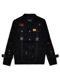 Thumbnail for Strapped Denim Jacket