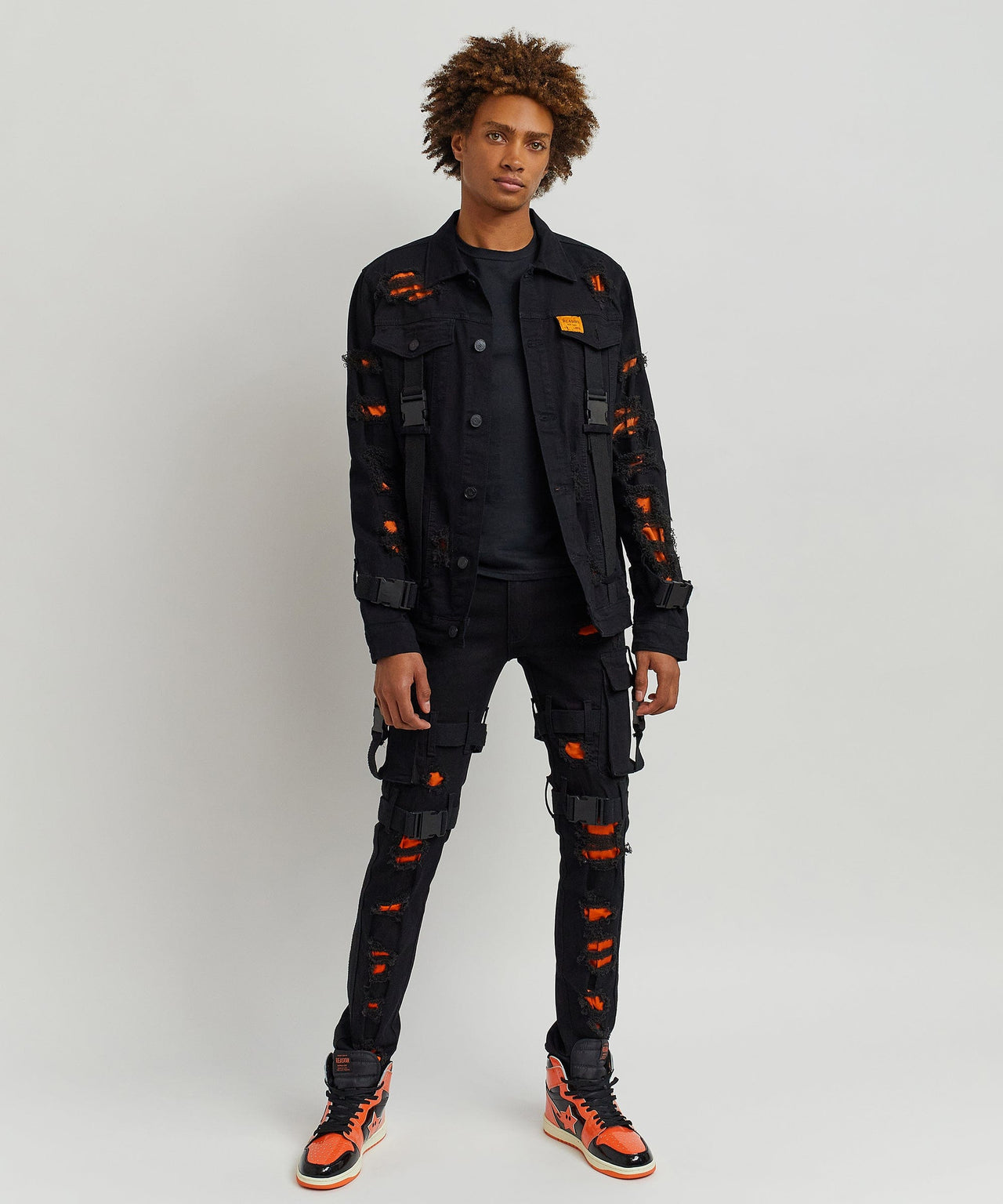 Strapped Denim Jacket