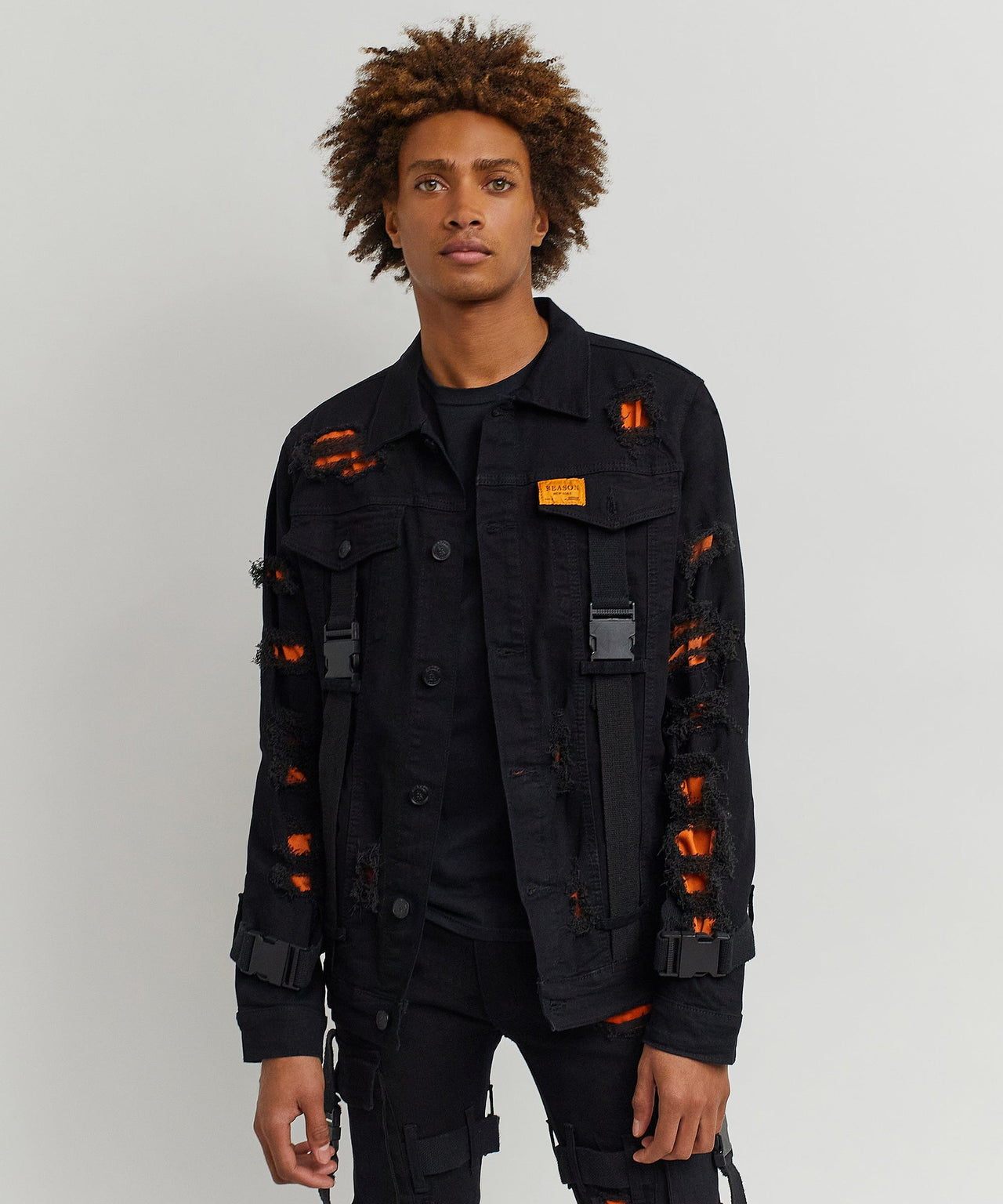 Strapped Denim Jacket