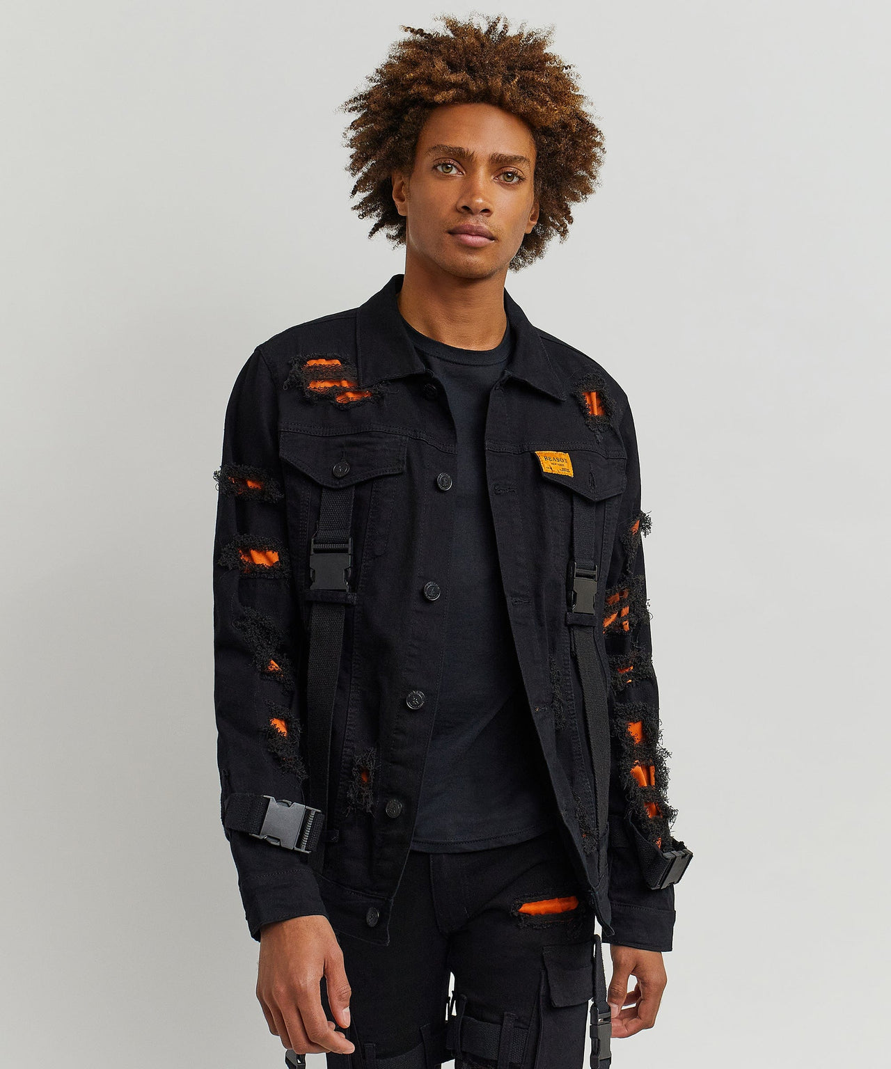Strapped Denim Jacket