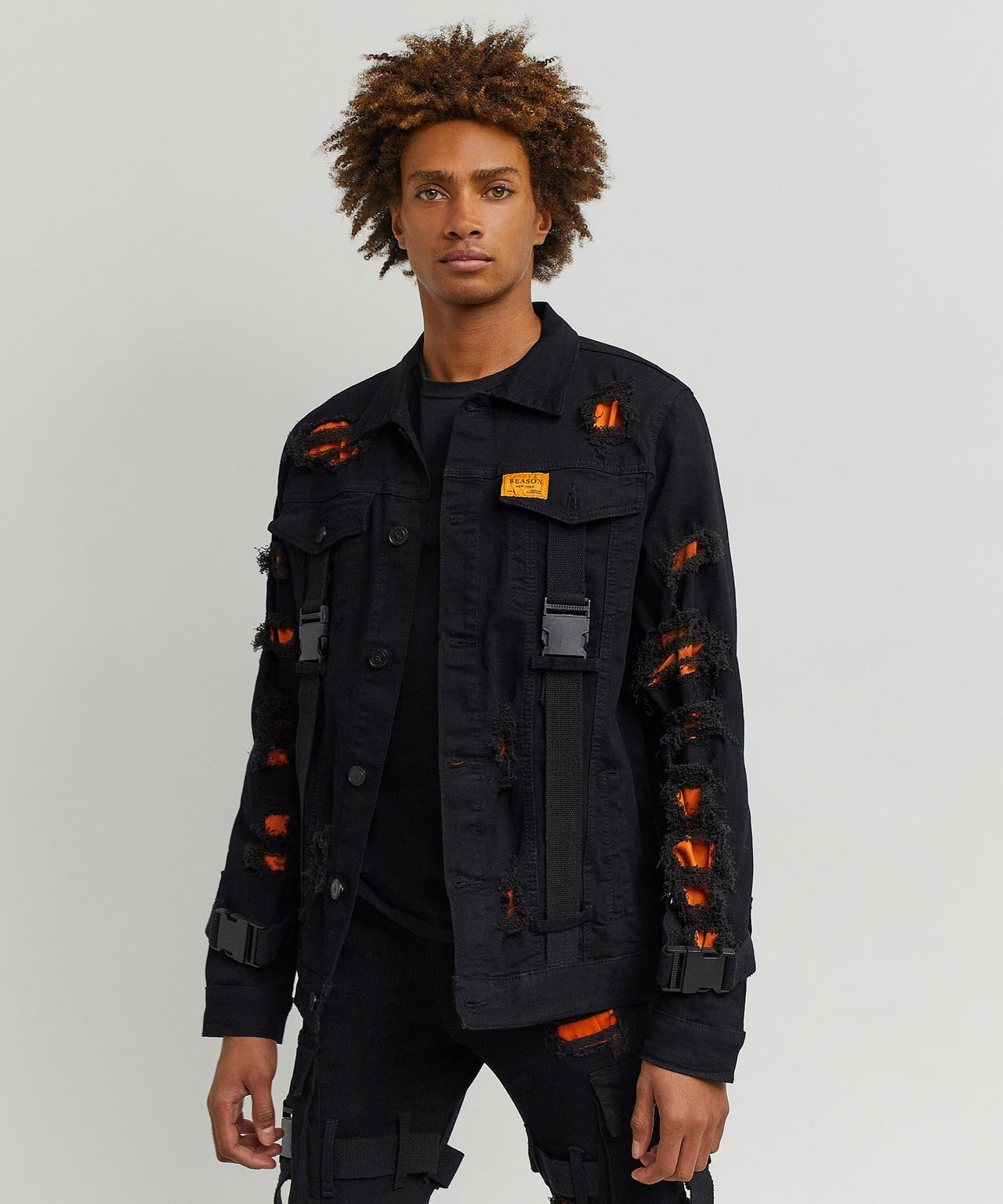 Strapped Denim Jacket