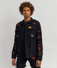 Thumbnail for Strapped Denim Jacket
