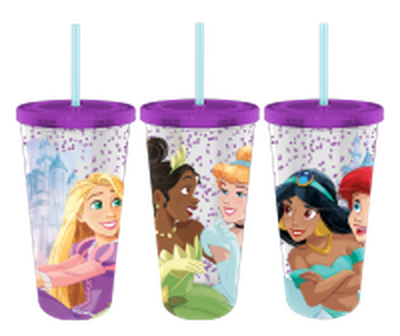 Disney Princess Group Shot Castle  32oz Confetti Cold Cup – 12 pc ppk ($7.50 each)