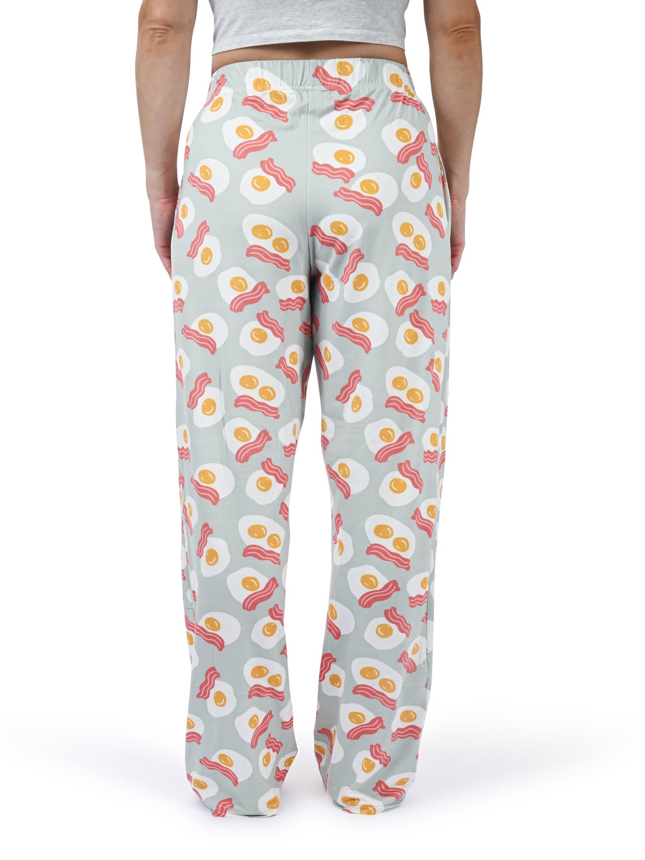 Eggs & Bacon Pajama Pants back view