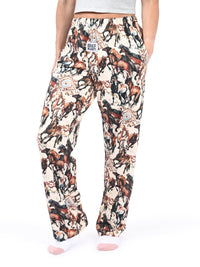 Thumbnail for Rustic Horse Pajama Pants side angle view