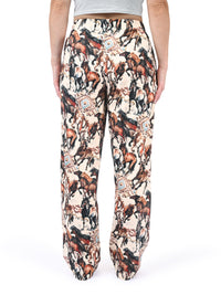 Thumbnail for Rustic Horse Pajama Pants back view