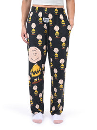 Thumbnail for Snoopy Charlie Brown Lounge Pants front view