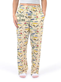 Thumbnail for Lured To Fishing Lounge Pants side angle view