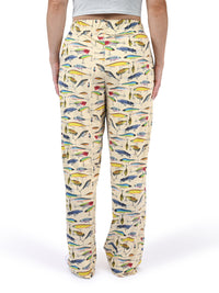 Thumbnail for Lured To Fishing Lounge Pants back view