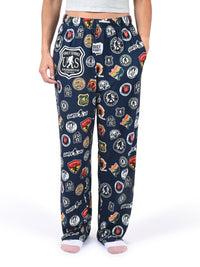 Thumbnail for Bigfoot Stickers Pajama Pants front view