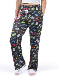 Thumbnail for Eat, Sleep, Game, Repeat Lounge Pants side angle view
